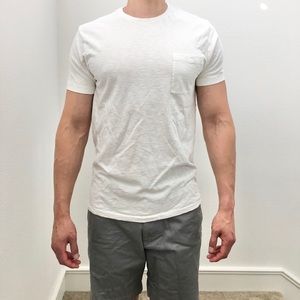 J. Crew White Garment Dyed T Shirt